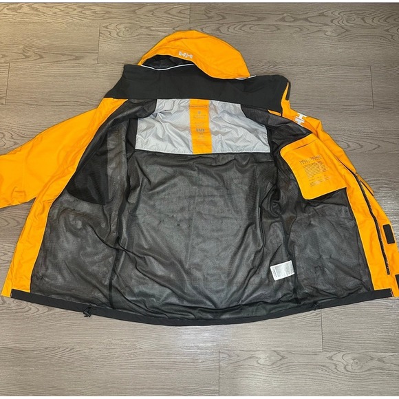 Helly Hansen Men Seabourn Expedition Full Zip Jacket Polar Shield Parka Orange M - Picture 3 of 11